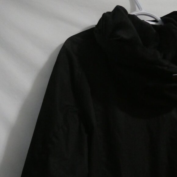 OPPENHEIMER Premium Outerwear | large | Hooded Black Coat | Ribbed Cuffs - Picture 11 of 16